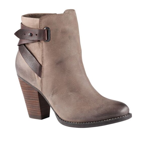 Aldo Brown Leather Ankle Boots Womens Size 8 Wrap Detail - Picture 9 of 9
